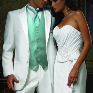 NWT Tuxedo Ivory by Jean Yves 40R, pants 30, 31, 32R